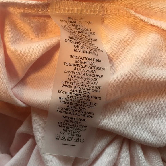 NEW Elie Tahari Light Pink Ruffle Sleeve Tee - Picture 5 of 5